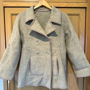 Vintage Boutique Leigh's Grand Rapids Short Wool Pea Coat with Pockets / small